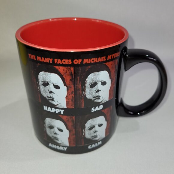 Halloween The Many Faces Michael Myers 20oz Mug 4.5" Coffee Cup - Picture 1 of 2